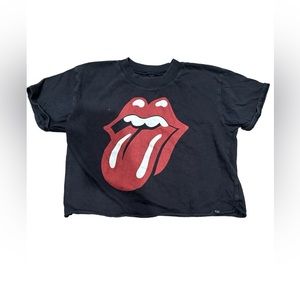 T&B Rolling Stones Cropped Shirt - Kids L (10/12)